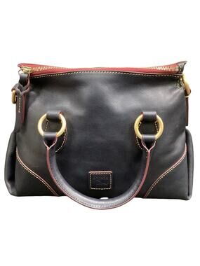 NWT Dooney &Bourke Purse Smooth Leather Florentine Satchel 30 Navy Blue
